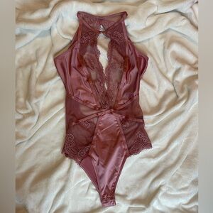 Frederick's of Hollywood pink body suit Medium lingerie